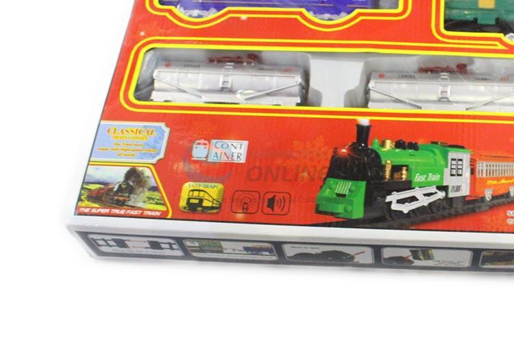 High grade custom kids train track toys