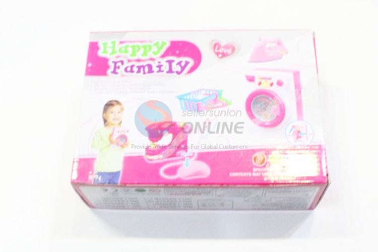 Wholesale Nice Kids Play House Toys Girl Toys Simulation Electric Washing Machine + Iron