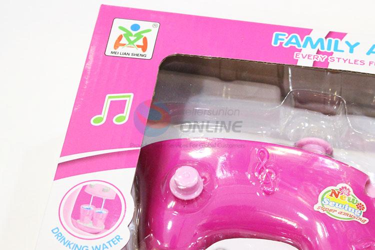 Factory Supply Baby Toys Simulation Electric Sewing Machine + Vacuum Cleaner Pretend Play Toys