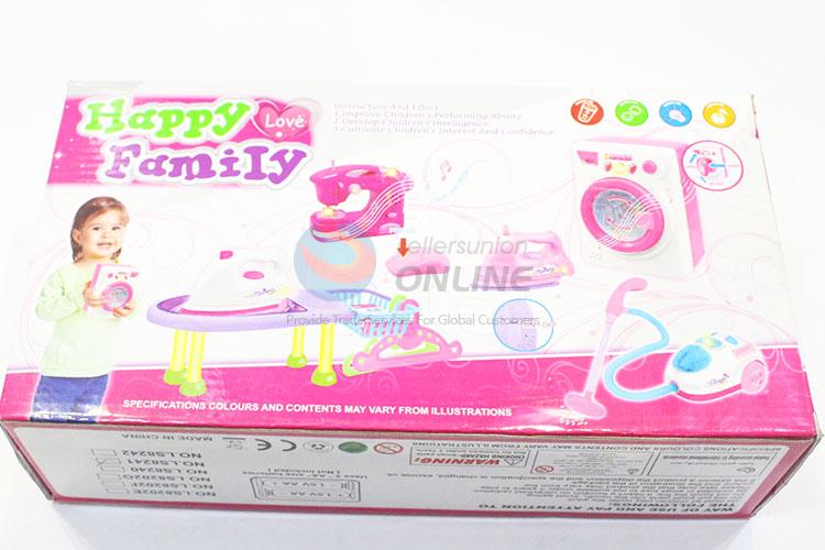 New Design Children Play House Toy Simulation Vacuum Cleaner + Electric Ironing Pretend Play Toys