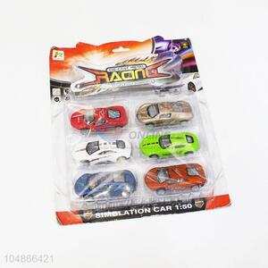 Recent Design 6pcs Simulation Alloy Pull-back Car Children Toy Car