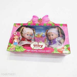 Fancy cheap 2pcs fruit doll toy for girls