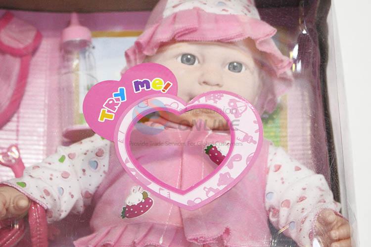 China branded 18 inches baby doll with sound