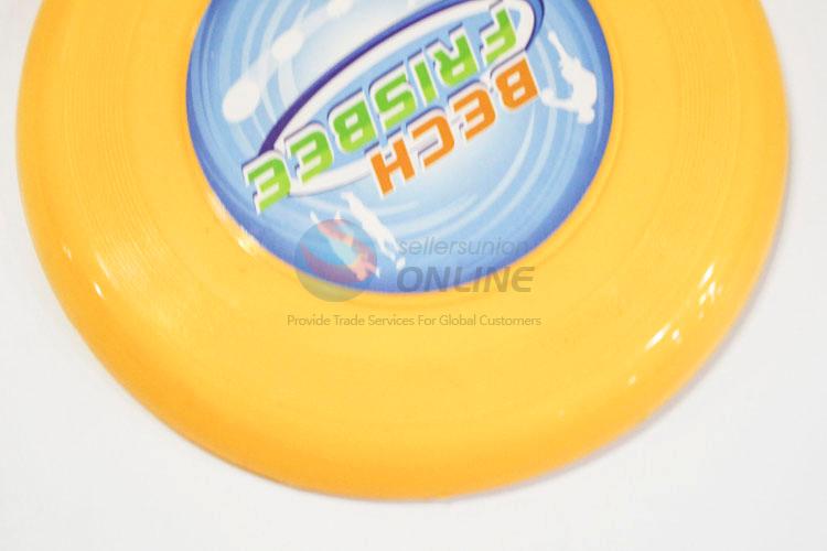 New and Hot Cute Yellow Color Plastic Flying Disc for Children