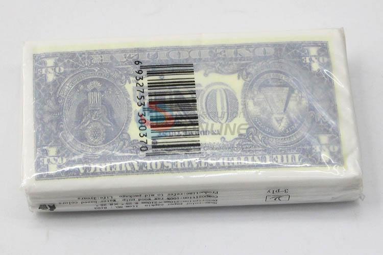 10pcs/Set Dollar Pattern Printed Paper Napkins Set