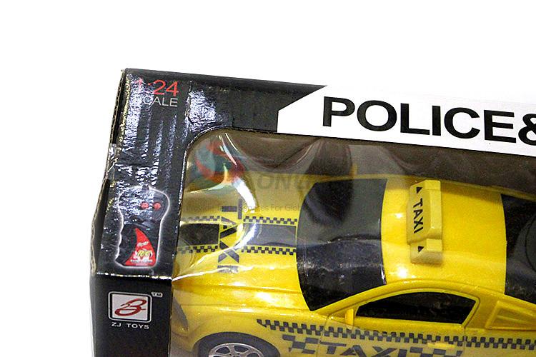 Cheap high quality 2 channels taxi toy remote control vehiles