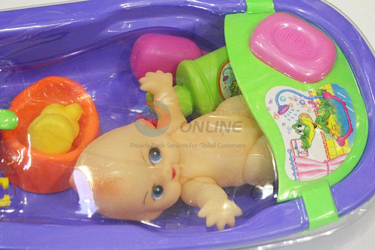 Normal Low Price Pink Dolls Bathroom Bathtub For Brinquedo Kids Gift