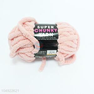 Popular low price pink woolen yarn