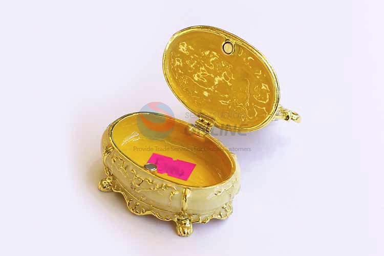 Fancy Design Exquisite Metal Alloy Jewelry Trinket Box