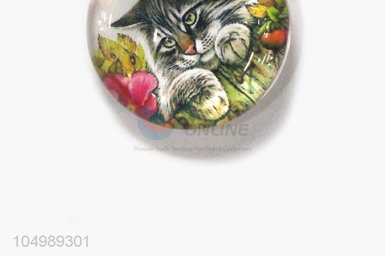 Good quality round epoxy resin fridge/refrigerator magnet