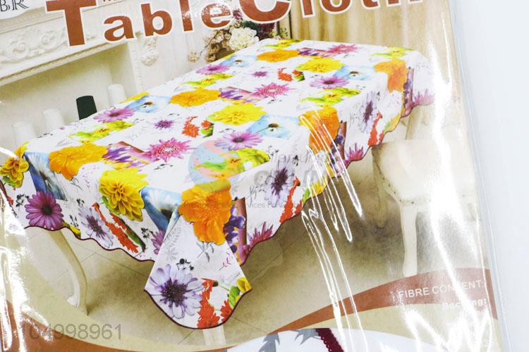 Colorful Creative Design Flower Tablecloth Pattern Checked Tableclothes