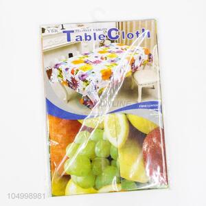 Custom Good Quality Retro Floral Print Decorative Table Cloth
