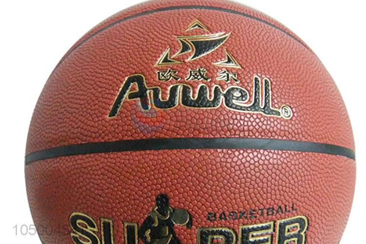 High quality standard size 7 pu basketball