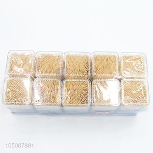 New Design Hot Selling 10 Boxes Bamboo Toothpicks
