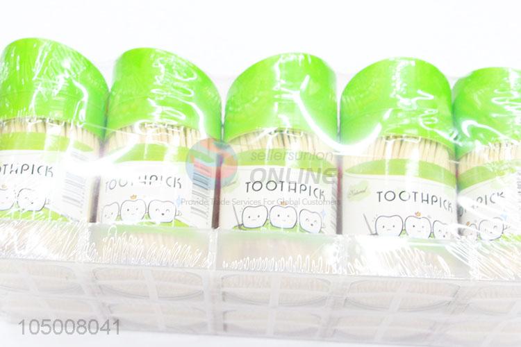Delicate Design Eco-Friendly Natural 10 Boxes Bamboo Material Toothpicks