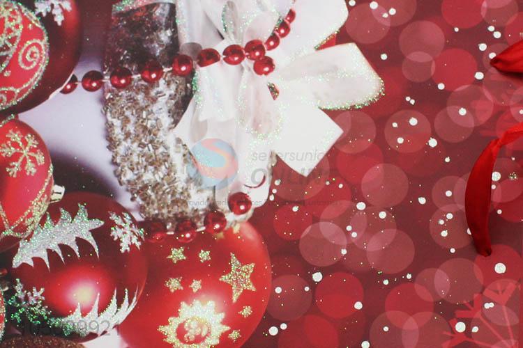 China branded Chrismtas pattern paper gift bag with handle