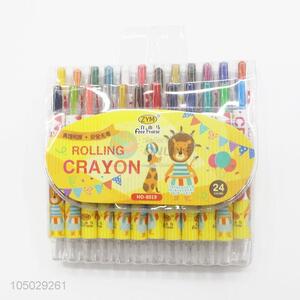Portable Kids Drawing 24 Colors Non-Toxic Crayon
