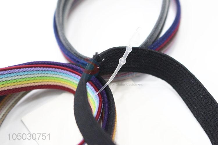 Hot Selling Elastic Plastic Bowknot Hair Ring