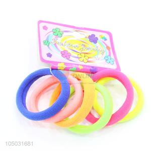 Cheap Price 6Pcs/Lot Colorful Elastic Hair Rings