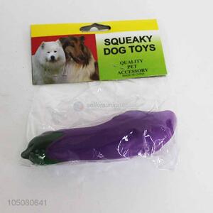 Made in China eggplant shape vinyl dog toy