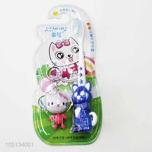 New Advertising 2pcs Children Toothbrush with Toy Set