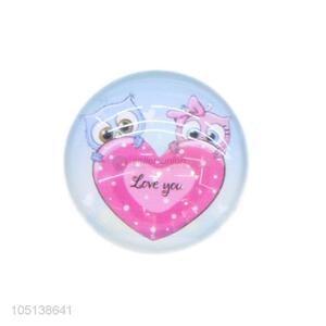 Factory wholesale round glass crystal fridge magnet