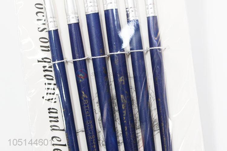 New Arrival Wholesale 6 Pcs/Set Student Gifts Acrylic Drawing Brushes Art Supplies