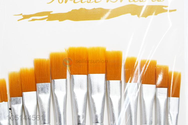 Popular Style 12 Pcs/Set Paint Brushes Set for Artist Watercolor Drawing Acrylic Oil Painting