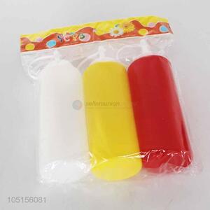 3PC/Set Three Colors Plastic Condiment Bottle