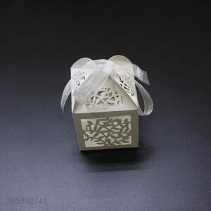 Factory sales wedding favor laser cut birdcage candy box