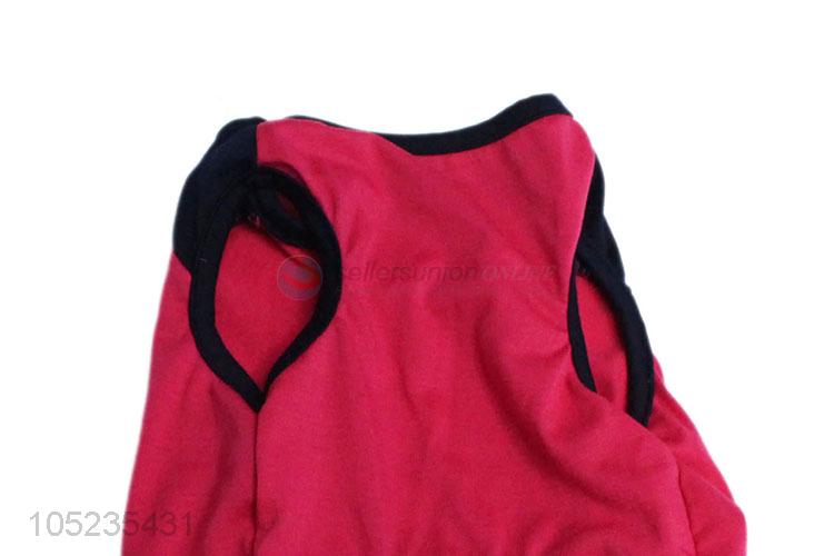 Top Sale Summer Red Pet Dog Clothes