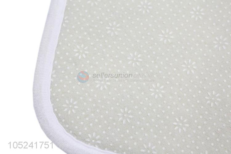 Top Sale Green Bath Mat Flannel Non-Slip Bathroom Mat Carpet