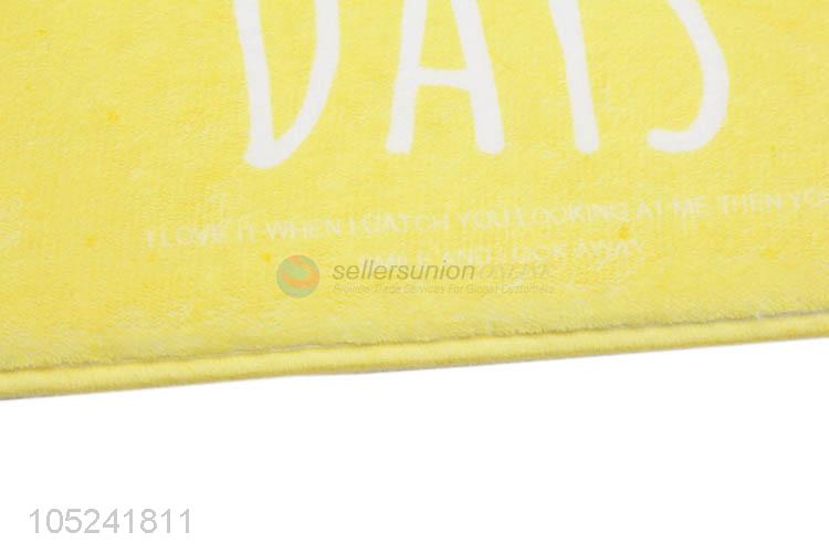 Wholesale Popular Yellow Plush Anti-slip Mat Thick Floor Carpets for Living Room