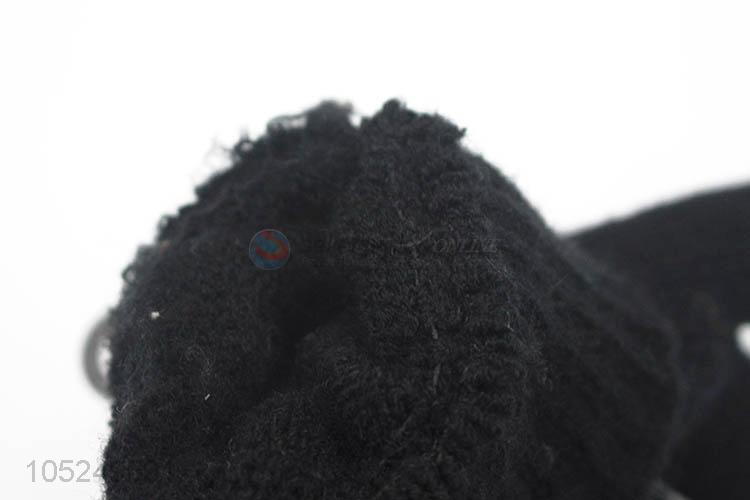 Very Popular Cotton Adult Black Warm Gloves