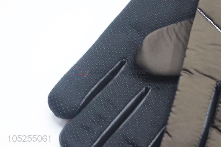 Best selling men velet winter warm gloves gloves