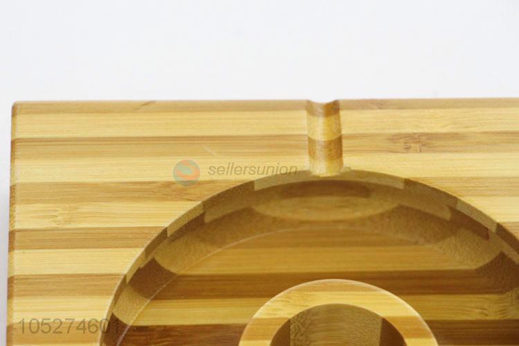 Wholesale Simple Square Shaped Office Bamboo Table Decoration