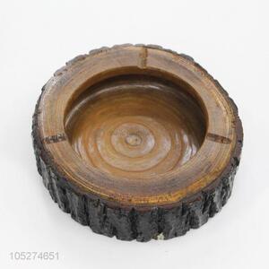 Nice Design Wooden Round Brown Black Ash Holder