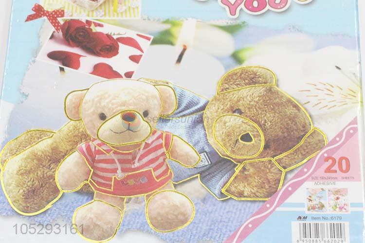 Popular Lovely Bear Printing Digital Photo Album, Digital Book Printing with Transparent Inside Pages