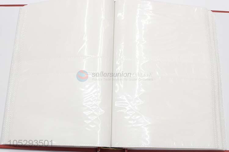 China Factory Price Rectangle Hardcover Wedding Photo Album with Transparent Inside Pages