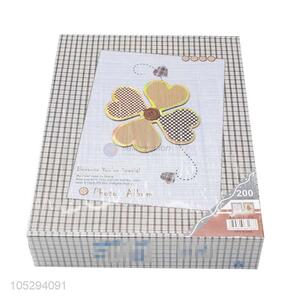 Bottom Price Pattern Hardcover Photo Albums Family Photobook with Transparent Inside Pages