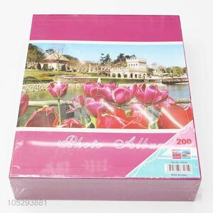 Fashionable Personal Photo Album Paper Sheet Wedding Photobook with Transparent Inside Pages