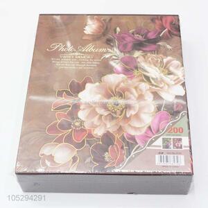 Factory Wholesale Flower Pattern Cover Wedding Photo Album with Paste Inside Pages