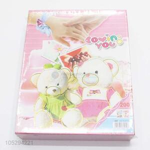 Delicate Design Cute Bear Printing Custom Photo Picture Album with Paste Inside Pages