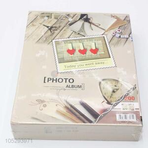 Eco-Friendly Hardcover Wedding Photo Album with Transparent Inside Pages