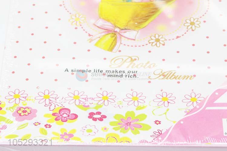 Popular Promotion Diy Custom Flower Printed Wedding Birthday Gift Scrapbook Album with Transparent Inside Pages