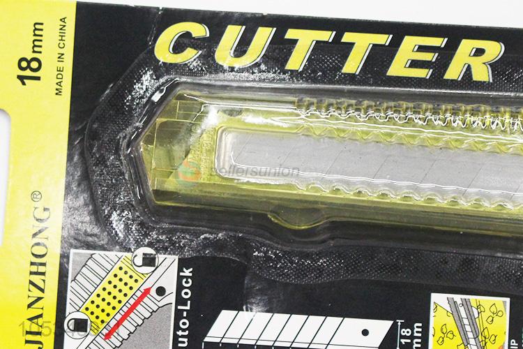 Wholesale Cutting Tool 18 mm Retractable Utility Knife Cutter Knife