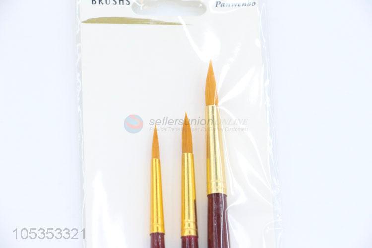 High Quality 3pcs Watercolor Oil Painting Artists Brushes