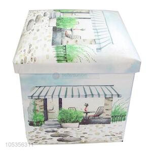 Best Sale Creative Storage Stool Fabric Foot Stool