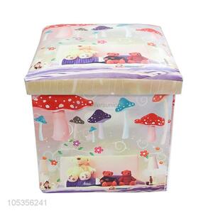 Wholesale Cheap Price Cartoon Pattern Foldable Organizer Sofa Home Furniture Storage Stool