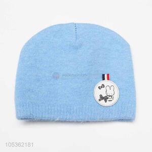 Fashion Style Blue Knitting Cap for Girl Children